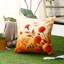 Indoor / Outdoor Floral Square Cushion Cover