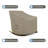 OutdoorRocking Chair Cover, Heavy-Duty 18 OZ UV Resistant Patio Chair Cover-198440750