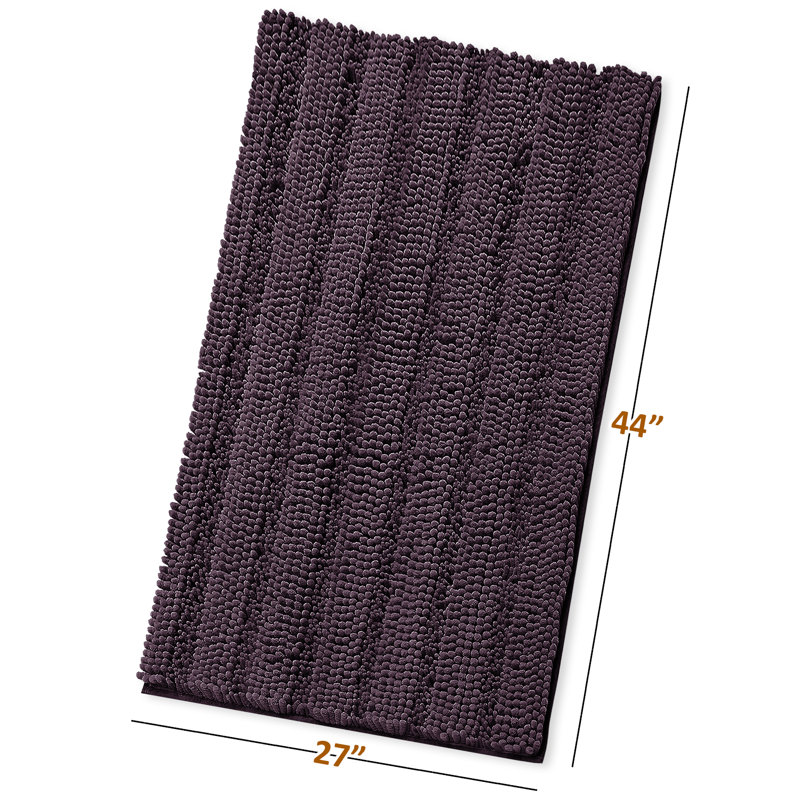 Tapis pour salle de bain Clara Clark Chenille, Violet