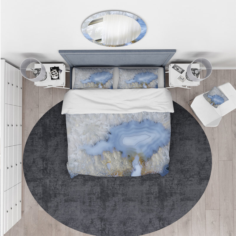 Modern & Contemporary Abstract Duvet Cover, King Duvet Cover + 2 Shams