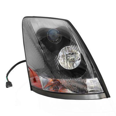 Headlight Assembly Fit For Volvo VNL/VNM Black With Turn Signal Passenger Side