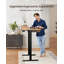 Bureau électrique debout avec 4 tiroirs de rangement, hauteur de bureau réglable, compatible avec une fixation à pince en C, avec plateau de gestion des câbles ， Convient au bureau et à la maison-256070198-246492256