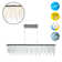 Ibrahim 1 - Light Silver/Clear LED Crystal Pendant