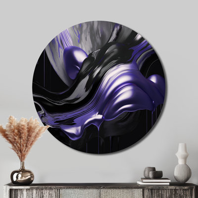Captivating Marble Ii - Décoration murale abstraite sur métal