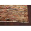 Tapis brun en laine noué à la main de conception unique 3 pi 4 po x 5 pi 1 po New Age
