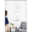 Miroirs muraux rectangulaires en bois avec cadre blanc vieilli, parfait pour un décor moderne et rustique