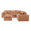 Canapé modulaire en L 107 po avec repose-pieds mobile 107 po Boucle-1233851665