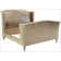 Upholstered Wingback Bed