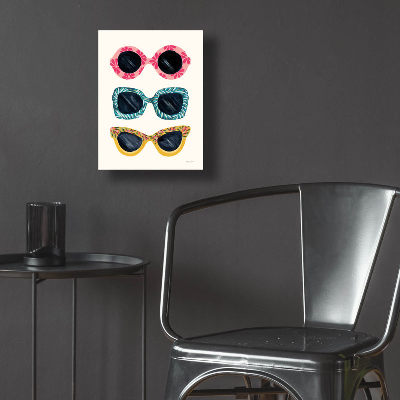 Art mural en verre Ebern Designs, H 16 po x l 12 po x P 0,13 po