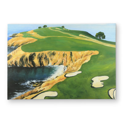 Pebble Beach Golf Links Door Mat - Scenic Man Cave Decor