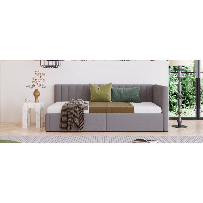 Upholstered Daybed, Gray