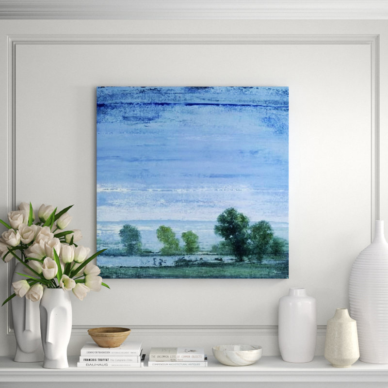 Blue Meadow II Print by Chelsea Art Studio, Image Brush Gel, 36" H x 36" W