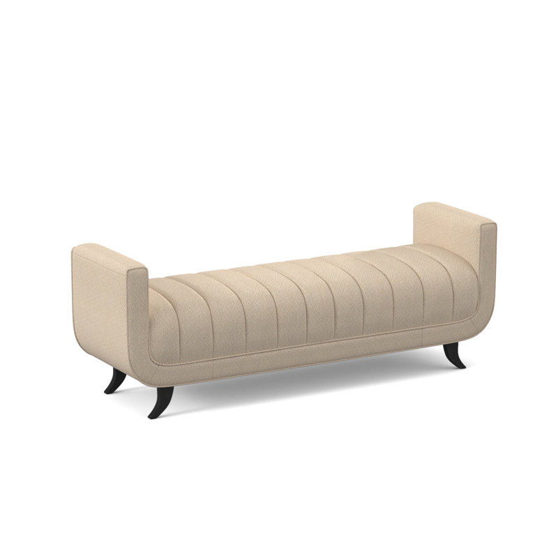 Banc avec revêtement, Espresso, Filigrane ivoire