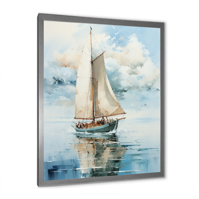 Minimalism Sailboat Serene II " Minimalism Sailboat Serene II "