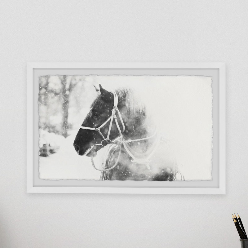 « Cold Breath »-reproduction de photo encadrée, H 30 po x l 45 po x 1,5 po