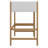 Twin Size Rubber Wood Loft Bed – Desk, Boucle Upholstered Headboard/Footboard, Ladder & Safety Guardrails