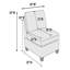 Canapé modulaire modulaire 9 pièces