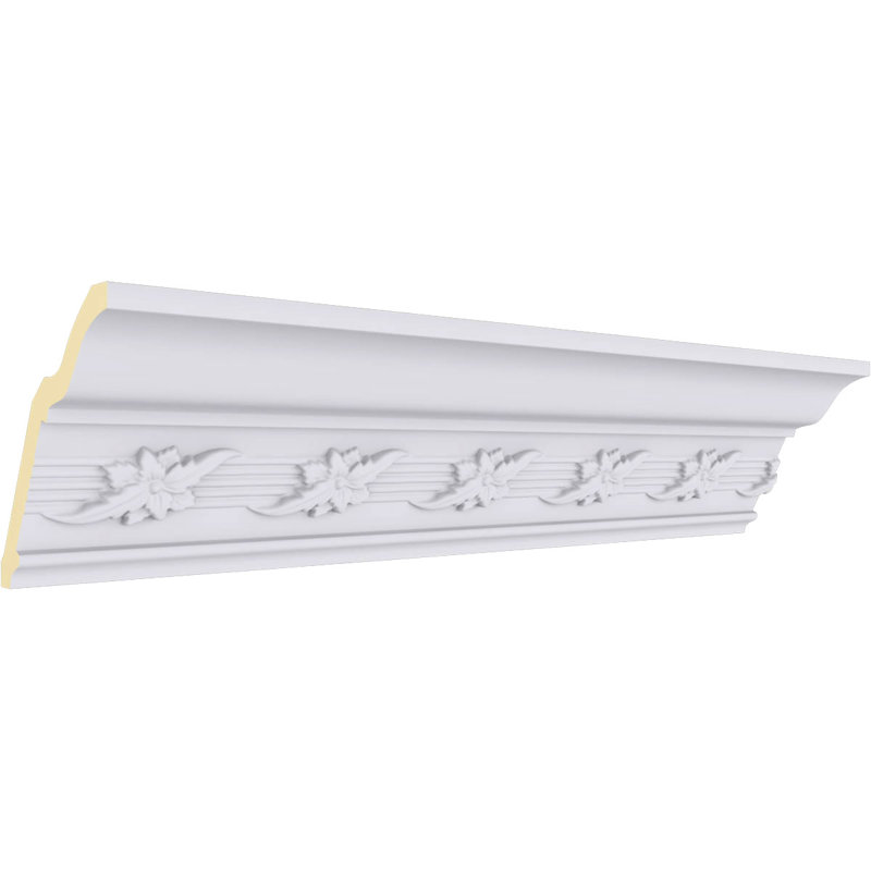 4"H x 3 5/8"P x 5 3/8"F x 94 1/2"L, (3 1/2" Repeat), Winston Crown Moulding