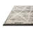Moroccan Machine Made Power Loom Polyester Area Rug in Charcoal/Ivory-78565336