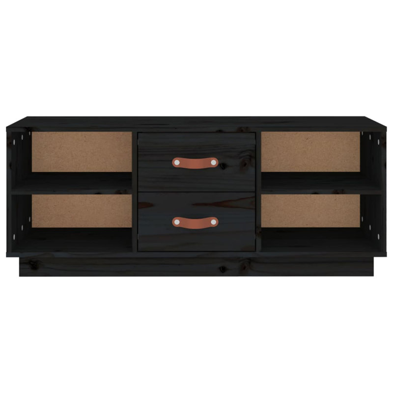Kortlynn Unfinished TV Stand for TVs up to 43", Black