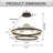 2-Light LED Tiered Circle Chandelier