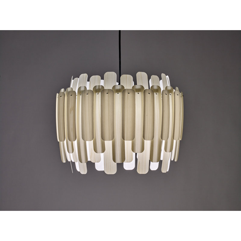 Maruja 1 - Light Pendant, Ivory White, Matte Black, E26