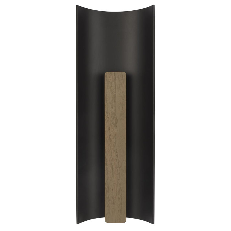 Anne-Marie Barton Remi 18" Sconce, Matte Carbon/Warm Walnut