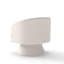 Fauteuil demi-tonneau pivotant en velours Murrow-1657574646