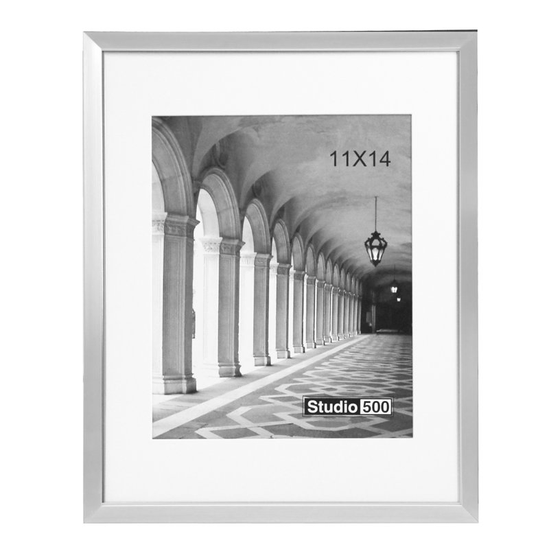 Cadre photo biseauté, Argent