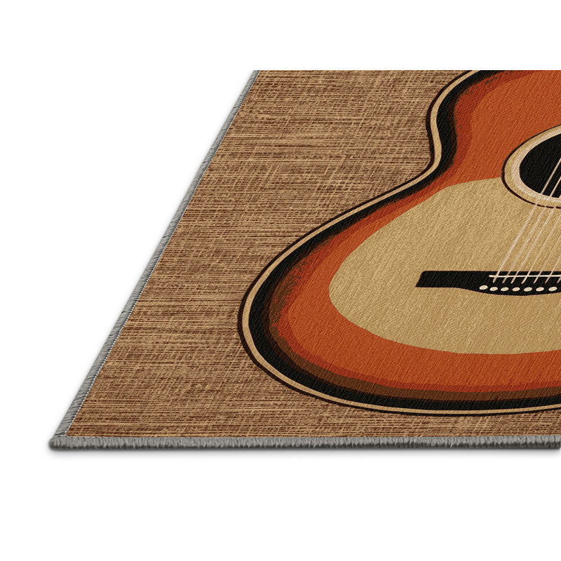  Tapis lavable pour guitare, Rond 3 pi
