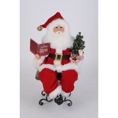 Lighted Story Time Sitting Santa