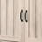 Corby 45" Dusty Gray Oak Finish 3-Door Shoe Cabinet-1702599684