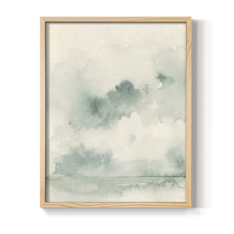 «Ocean Impression I», reproduction encadrée - bois massif, H 11 po x l 9 po