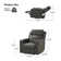 Anabal Oversized One-touch Reset Genuine Leather Dual Motor Power Recliner with Lift-up Cup Holder(Set of 2)