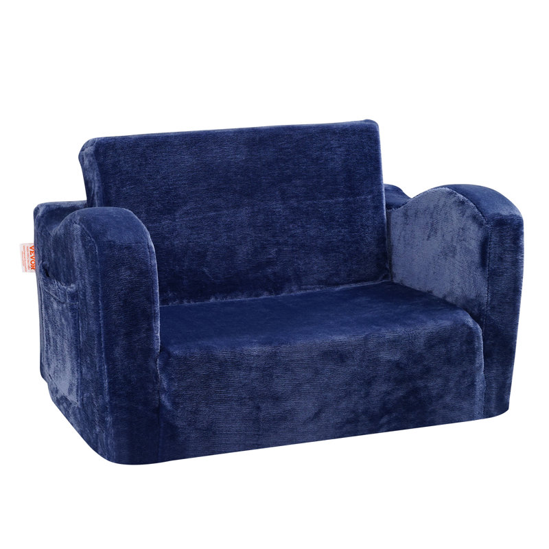 Canapé pour enfant Boneless, Rembourrage en mousse bleue