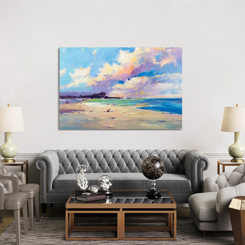 Private Beach VII by Li Zhou - Gallery-Wrapped Canvas Giclée on Canvas, 66.04 cm H x 45.72 cm W, Wrapped Canvas