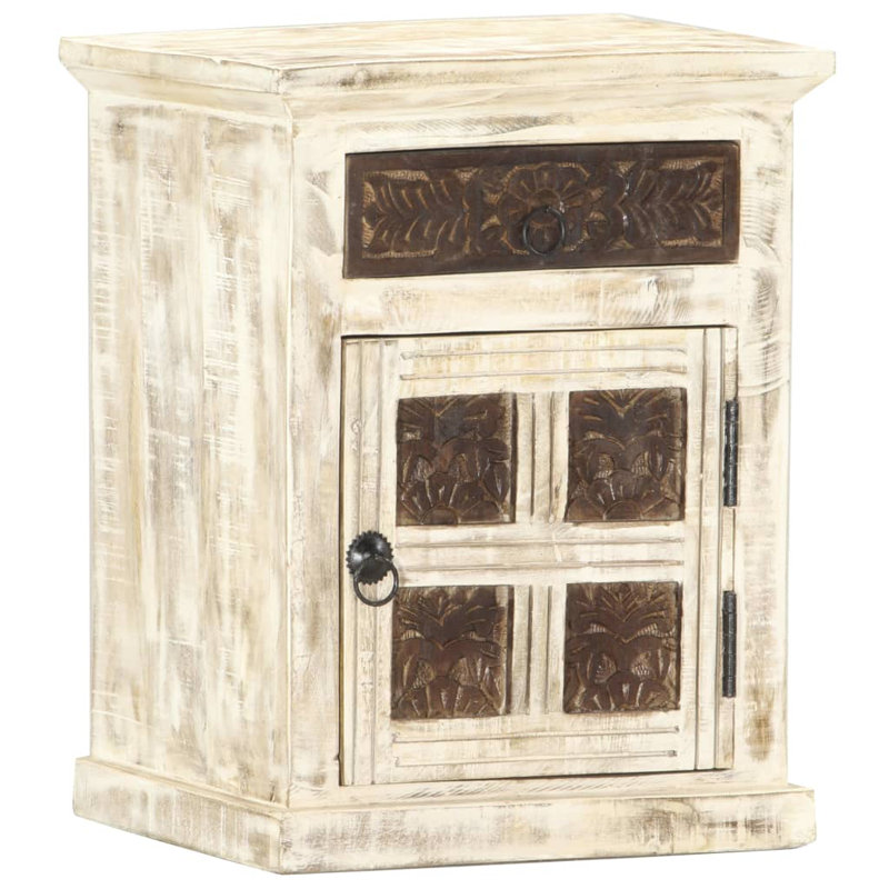 Richlands 40cm W Solid Wood Bedside Table