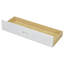 Lit plateforme en bois avec tête de lit, tablettes et 2 tiroirs-850740272