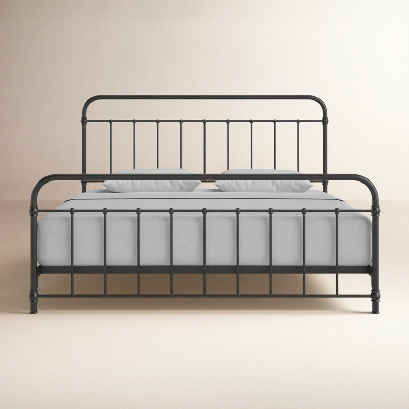 Niles Metal Bed, King, Black
