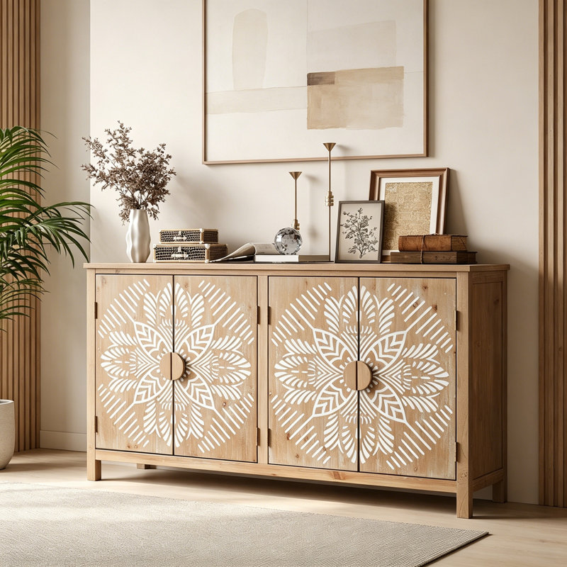 Buffet en bois avec 4 portes