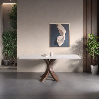 Smooth beauty sintered stone dining table