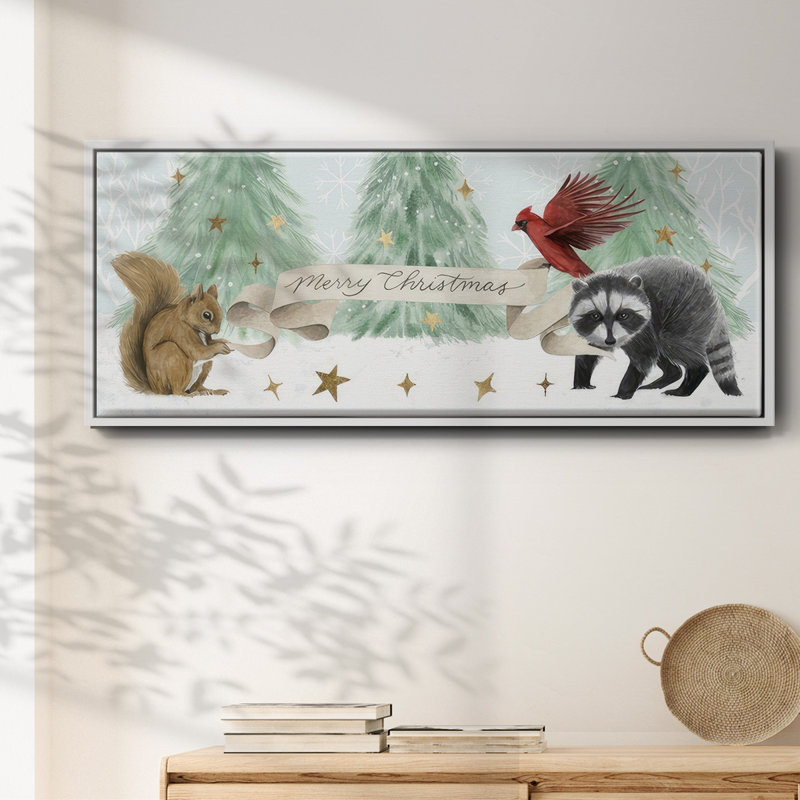 Collection «Christmas in the Forest» - Toile encadrée, H 12 po x l 30 po