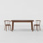 Studio Solid Oak Dining Table-85514483-85514484