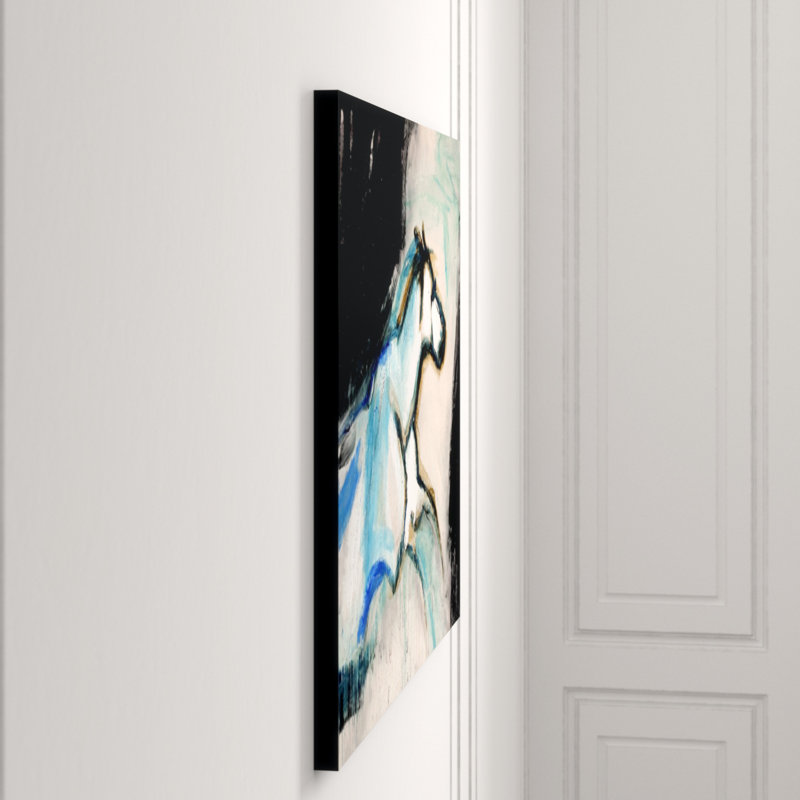 Silent Breakthrough Print by Chelsea Art Studio, Brush Gel, 40" H x 50" W x 1.5" D