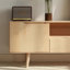Meuble télé en bois massif au design minimaliste-241744419