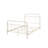 White Full Bed With Spindle Headboard