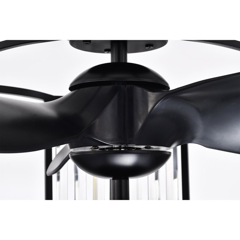Ventilateur de plafond lustre à 3 pales 28,5 po avec télécommande et ensemble d'éclairage inclus Cercis