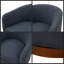 Chaise pivotante en chenille bleue Miramar-766569620