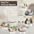 360° Modern Swivel Barrel Chair with Storage Ottoman-1551742433