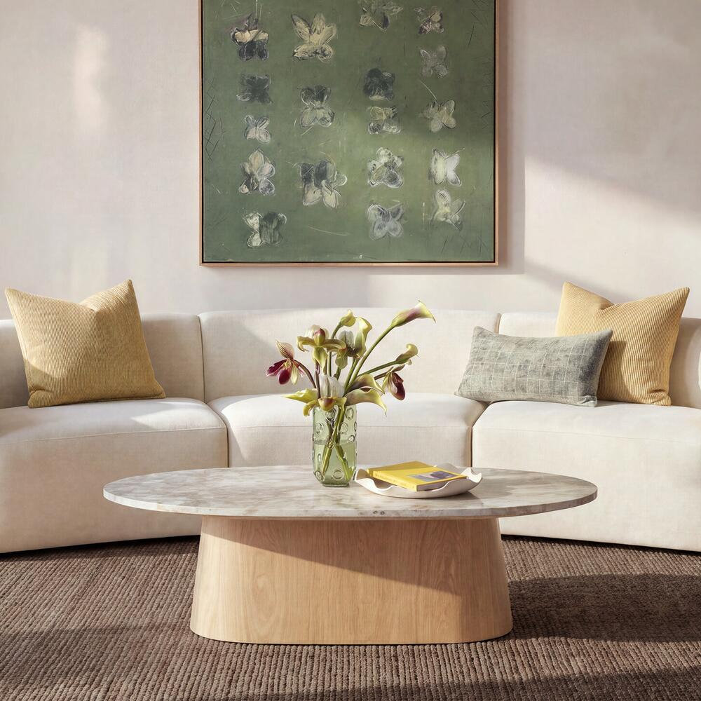 Perrin Glass Table Vase, Olive Green